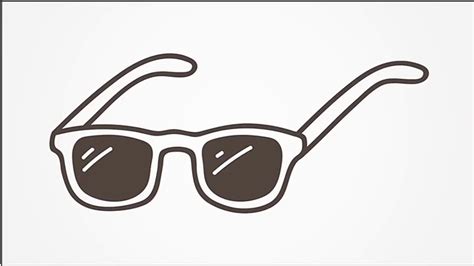 easy to draw sunglasses